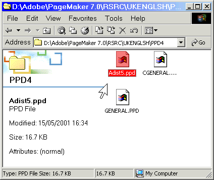 install ppd file perl