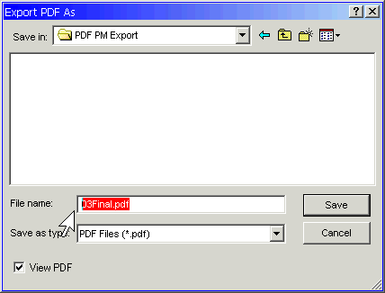 can pagemaker 6.5 export as a pdf